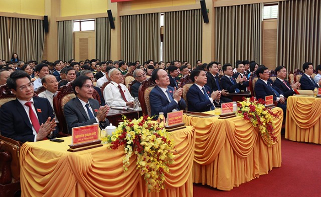 Đồng chí Nguyễn Ngọc Tuấn dự Đại hội Đảng bộ huyện Hoài Đức